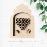 Jharokha Saraswati Yantra Frame MDF Design 1