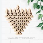 2 Layer Saraswati Yantra Cutout MDF Design 1
