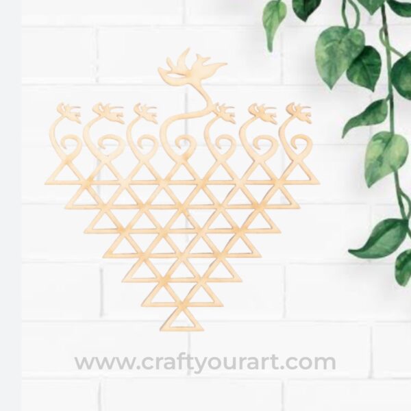 Saraswati Yantra Cutout MDF Design 7