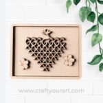 Rectangle Saraswati Yantra Frame MDF Design 3