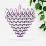 2 Layer Saraswati Yantra Cutout MDF Design 1