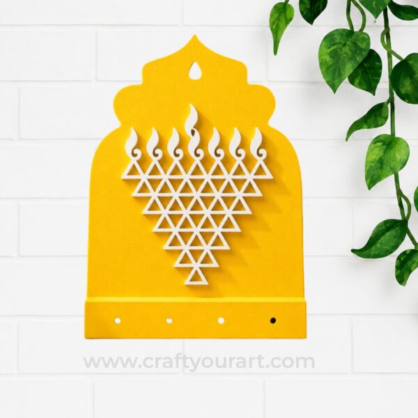 Saraswati Yantra Keyholder MDF Design 2