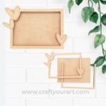 Heart Pre Marked Mini Photo Frame MDF Design 1