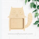 Cat Mini Photo Frame MDF Design 1