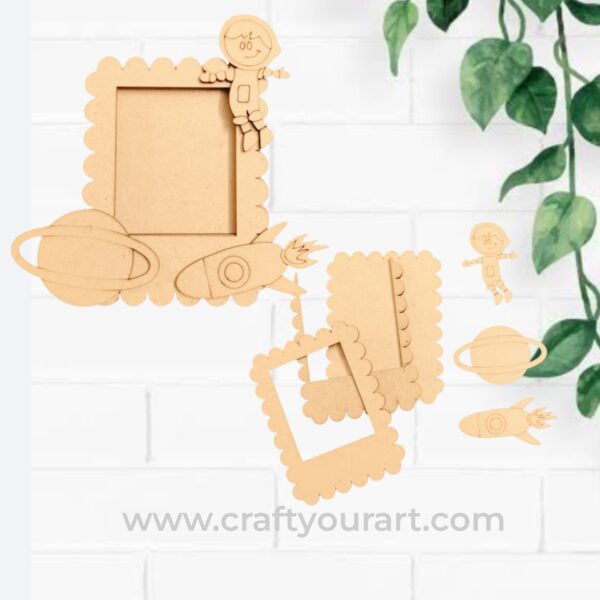 Astronaut Mini Photo Frame MDF Design 1