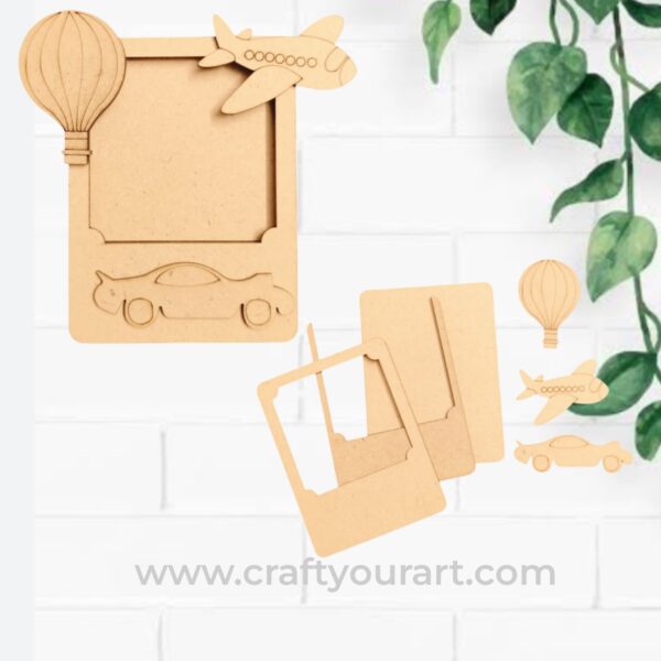 Vehicle Mini Photo Frame MDF Design 1