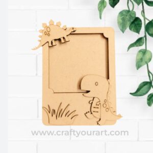 Dinosaur Mini Photo Frame MDF Design 2