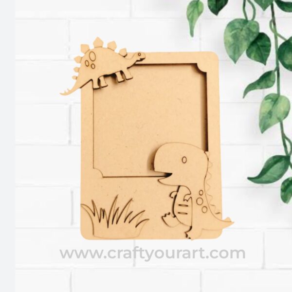 Dinosaur Mini Photo Frame MDF Design 2