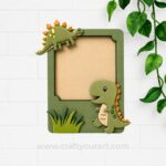 Dinosaur Mini Photo Frame MDF Design 2