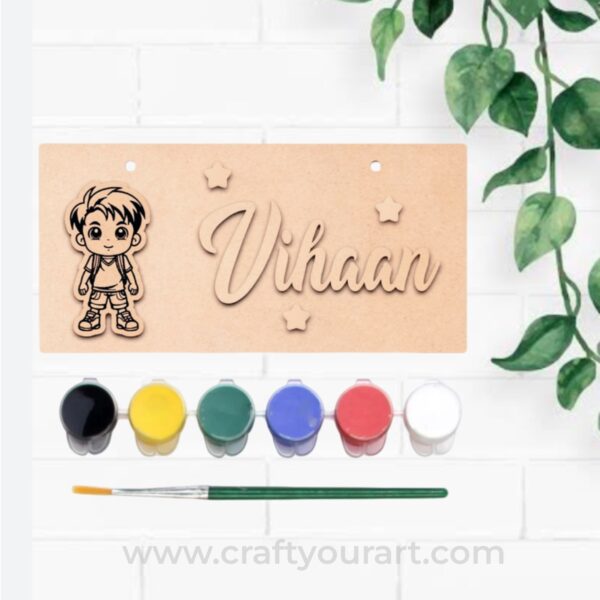 Kids DIY Kit Nameplate Design 5