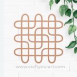 Plain Kolam Pattern Cutout MDF Design 8