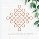 Plain Kolam Pattern Cutout MDF Design 9